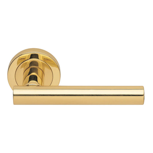 Calla Lever On Concealed Fix Round Rose Otl (Polished Brass) - Polished Brass 51MM
