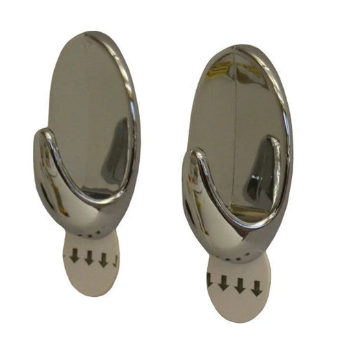 SAAO Removable Hook Chrome x2 (2910) - Min Order 4