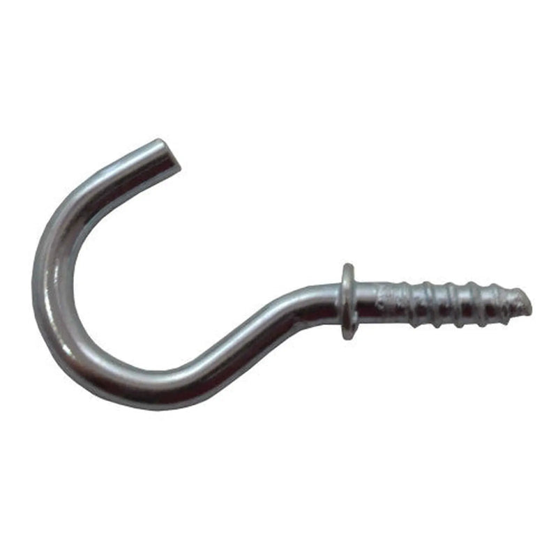 19mm ZP Shouldered Cup Hooks - Pack of 100