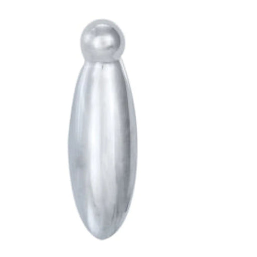 Escutcheon Lock Profile Pear Drop Covered Face Fix - Polished Chrome