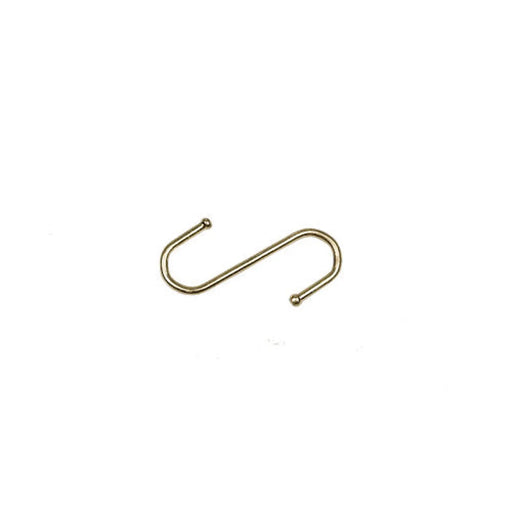 75mm Brassed Ball End 'S' Hook (Pack of 2) - Pack of 5