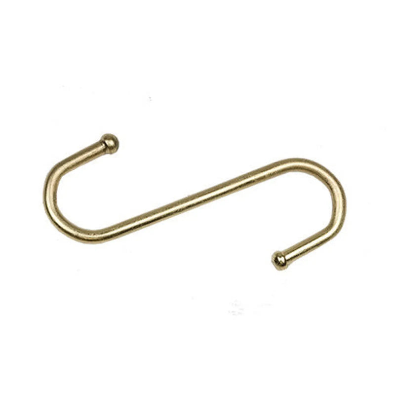 95mm Brassed Ball End 'S' Hook (Pack of 2) - Pack of 5
