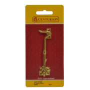 Solid Brass Cabin Hooks, Polished Brass, 100mm - Pack of 5