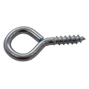 Steel Screw Eyes - Zinc Plated - 30mm x 3mm - Pack of 100