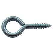 Steel Screw Eyes - Zinc Plated - 55mm x 5mm - Pack of 100