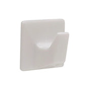 32mm x 32mm Plastic Self Adhesive Hooks - Pack of 100