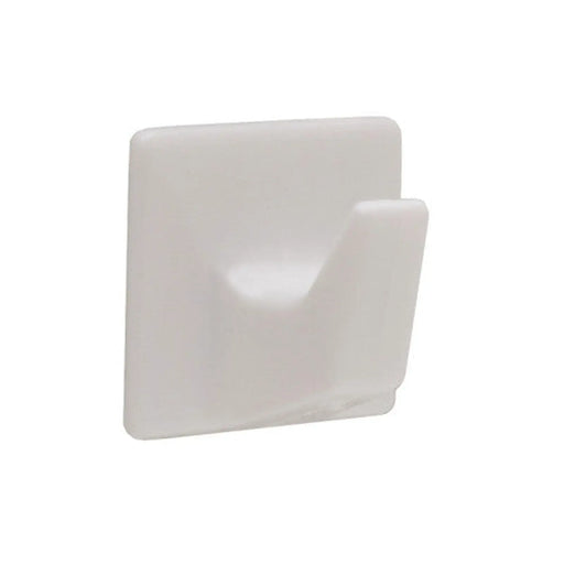 32mm x 32mm Plastic Self Adhesive Hooks - Pack of 100