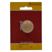 Beech Knobs, 32mm Dia. - Pack of 5