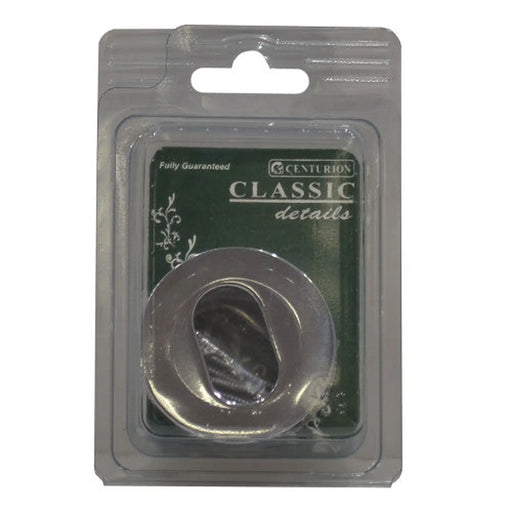 51mm CP Oval Hole Escutcheon - Pack of 5