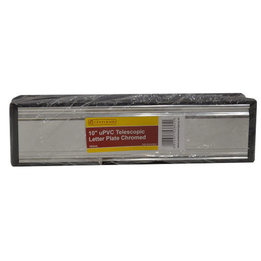 Sleeve Telescopic Letter Plate, Chrome, 265mm x 70mm - Pack of 5