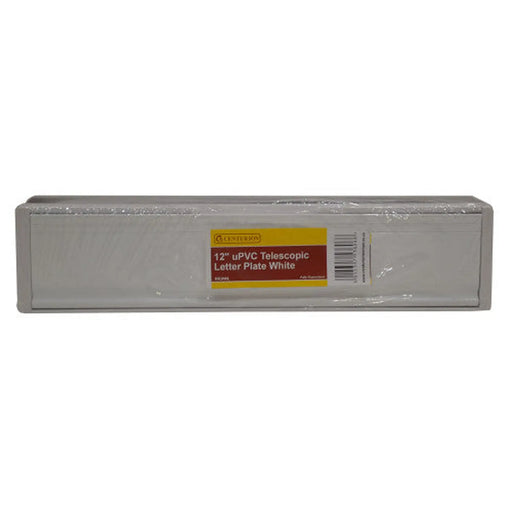 uPVC Telescopic Letter Plate, White, 305mm - Pack of 5