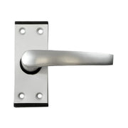 Oxford Lever Lock Set, Satin Anodised Aluminium, 89mm x 38mm - Pack of 5