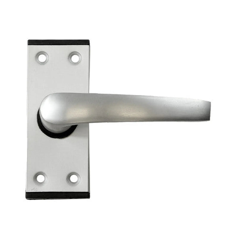 Oxford Lever Lock Set, Satin Anodised Aluminium, 89mm x 38mm - Pack of 5