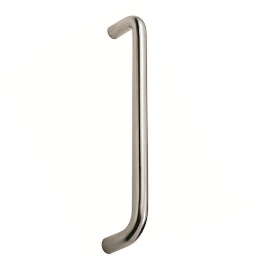 19Mm Dia. D Pull Handle - 450Mm C/C - Bolt Through Fixing - Satin Stainless Steel