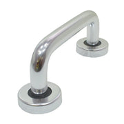 Round Bar Pull Handles, Polished Anodised Aluminium, 150mm x 19mm - Pack of 2