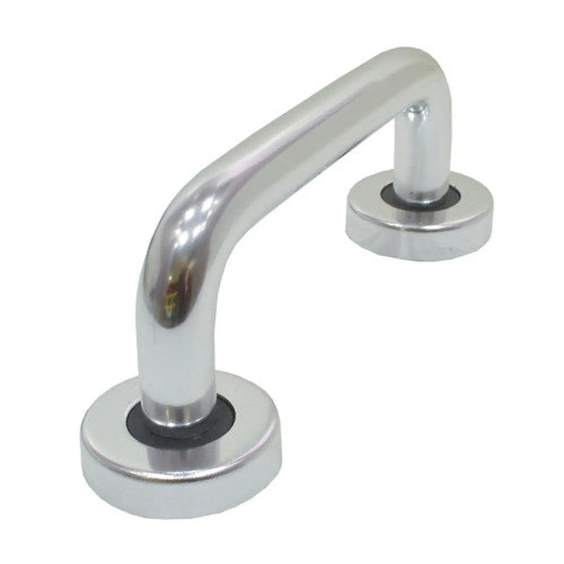 Round Bar Pull Handles, Polished Anodised Aluminium, 150mm x 19mm - Pack of 2