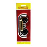 Round Bar Pull Handles, Polished Anodised Aluminium, 150mm x 19mm - Pack of 3