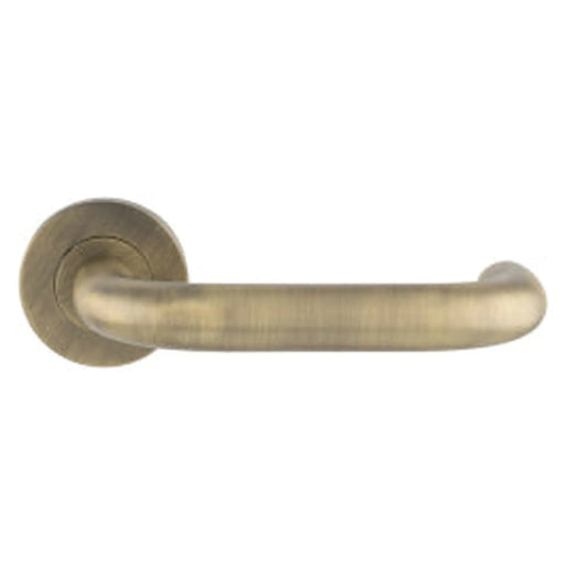 Nera 19Mm Safety Lever On Sprung Push-On Round Rose - Satin Stainless Steel
