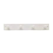 Wooden 4 Peg Style Hook Board - White - Pack of 6