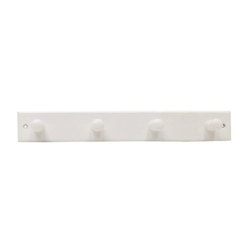 Wooden 4 Peg Style Hook Board - White - Pack of 6
