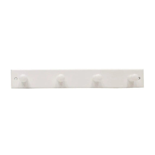 Wooden 4 Peg Style Hook Board - White - Pack of 6