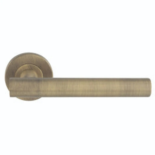 Philadelphia Lever On Sprung Push-On Round Rose - Satin Stainless Steel