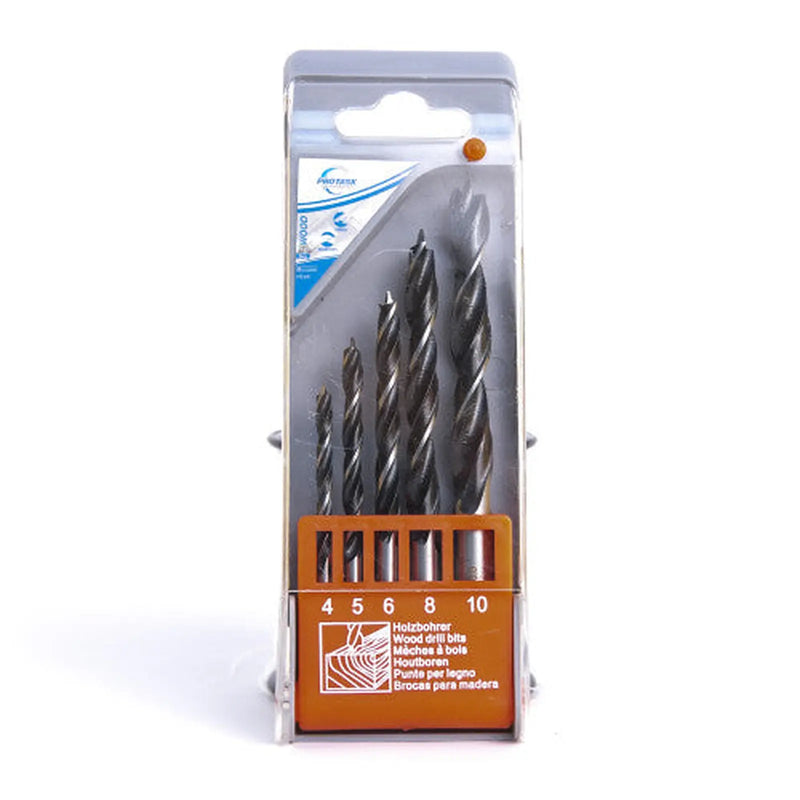 Protask 5 piece Wood Drill Bit Set - Pack of 5