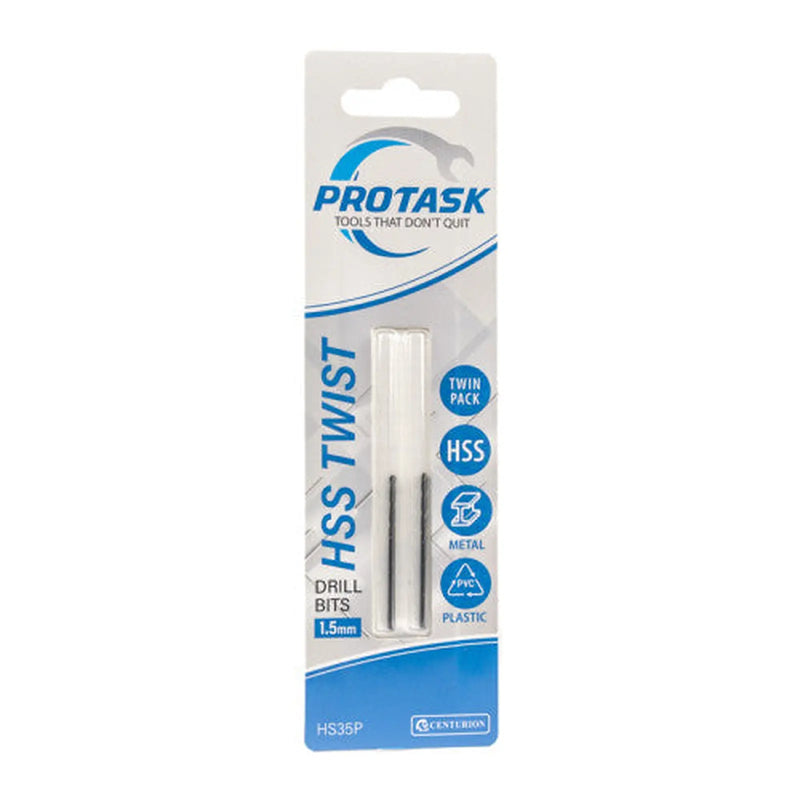 ProTask High Speed Twist Drill Bit (1.5mm) - Pack of 5