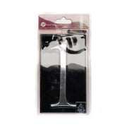 Gloss Black Numbered Plaque 1 - Pack of 2