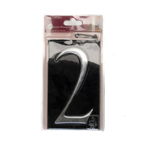 Gloss Black Numbered Plaque 2 - Pack of 2