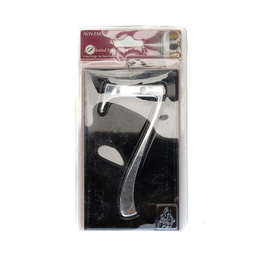 Gloss Black Numbered Plaque 7 - Pack of 2