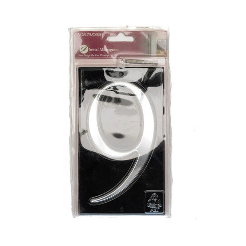Gloss Black Numbered Plaque 9 - Pack of 2