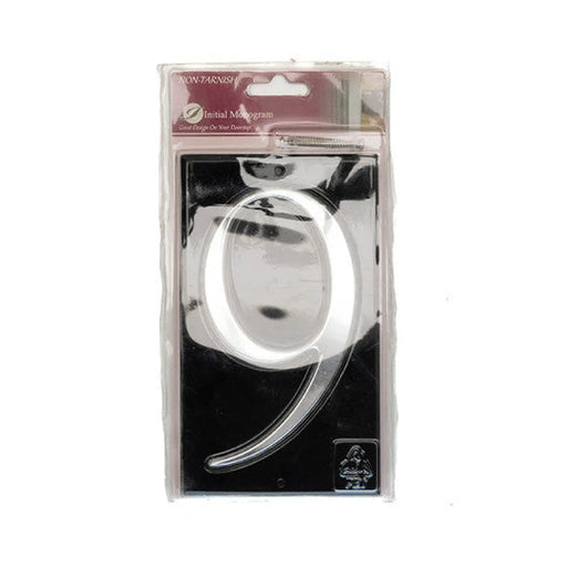 Gloss Black Numbered Plaque 9 - Pack of 2