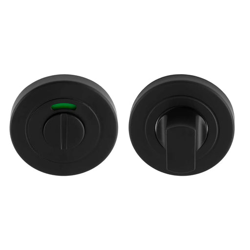 Turn & Release - 5Mm Spindle - Push-On Round Rose - Optional Indicator - Retail Pack - Matt Black