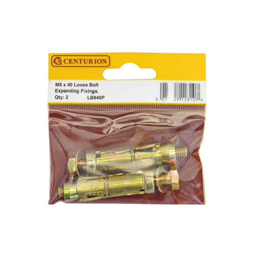 M8 x 40mm Expanding Loose Bolt  (Pack of 2) - Pack of 5