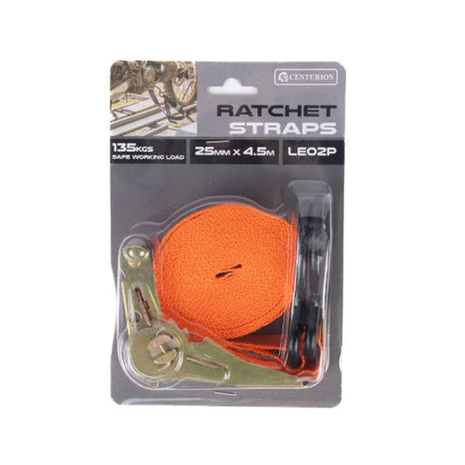 25mm x 4.5mm Ratchet Tie Down Strap - Min Order 2