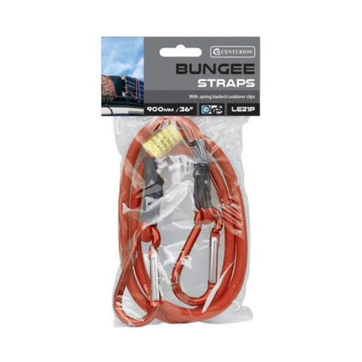 Bungee Strap With Carabiner Clips, 36" - Pack of 5