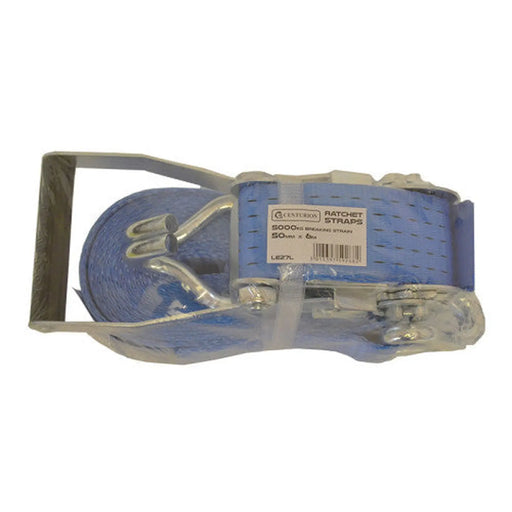 Ratchet Strap - 5000kg Breaking Strength - 6m Length - 50mm Width - Pack of 6