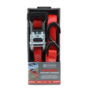Padded Ratchet Tie Down - 1000kg Breaking Strength- 6m Length - - Pack of 8