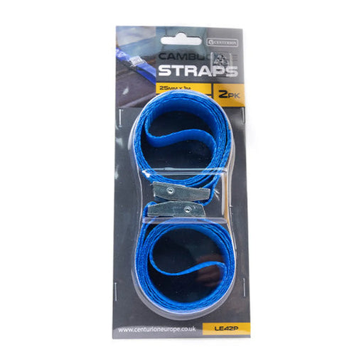 Cambuckle Strap - 250kgs Breaking Strength - 1m Length - 25mm Width - Pack of 6