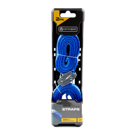 Cambuckle Strap - 250kgs Breaking Strength - 3.2m Length - 25mm - Pack of 6