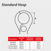 Standard Hasp (38mm) 1 - Min Order 2