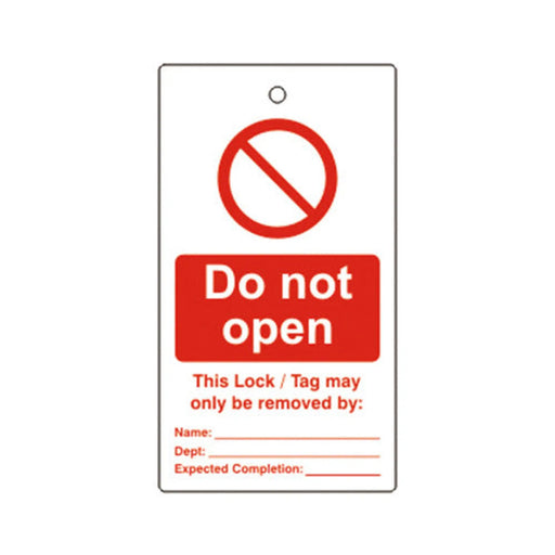 'Do Not Use' Lockout Tag (Single Sided, 10 Pack)
