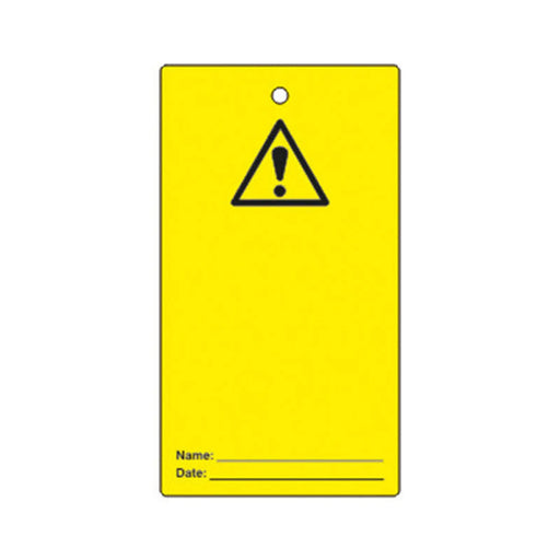'Caution Blank' Lockout Tag (Double Sided, 10 Pack)