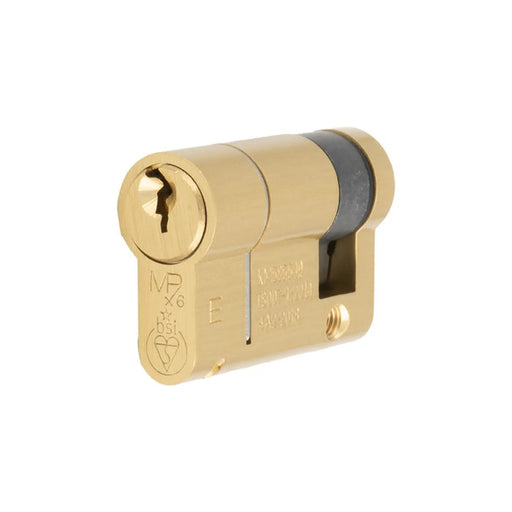 Mpx6 46Mm Euro Single Cylinder - Ktd - Satin Brass