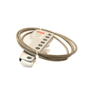 Aluminium Cable Lockout with Steel Cable