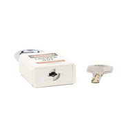 Safety Lockout Padlocks, Standard Shackle, White (each)
