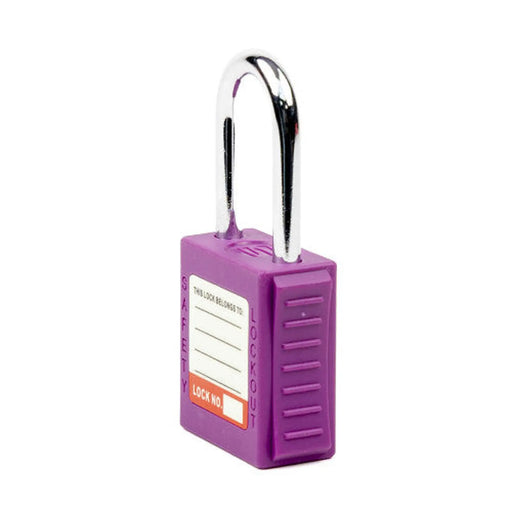 Safety Lockout Padlocks, Standard Shackle, Purple (each)