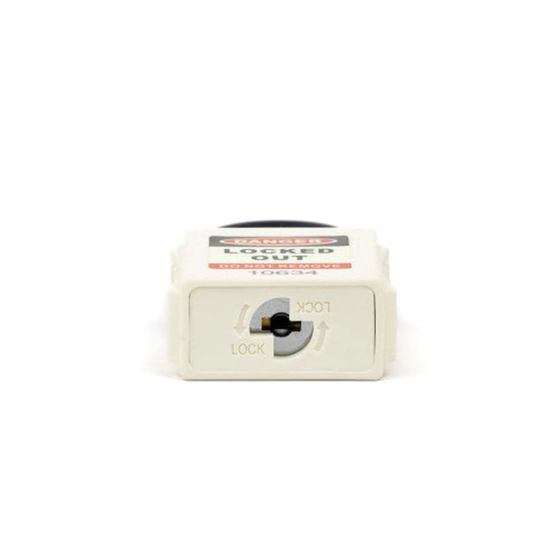 Safety Lockout Padlocks, Nylon Shackle, White (each)