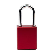 Aluminium Safety Lockout Padlock - Red